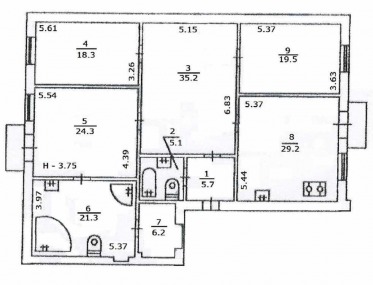 4-room apartment in the center of Kiev  Pushkyns'ka street photo 2